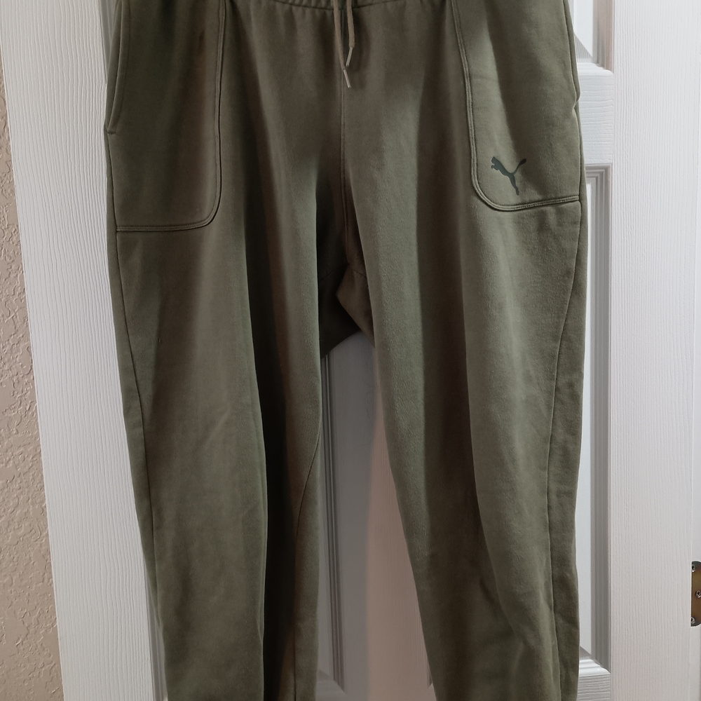 Puma Olive Green Track Pants